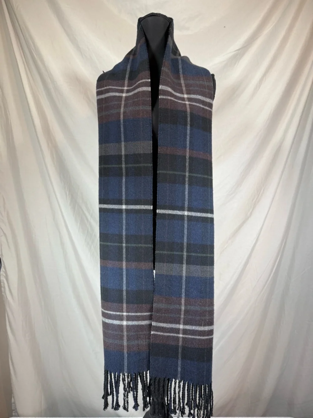 ZARA Double-Sided Plaid Scarf 🧣 Men’s- one‎ size